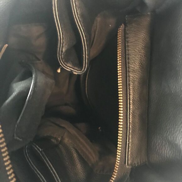 Hand Bag Purse Womens Ladies Leather? Expandable - Picture 3 of 4